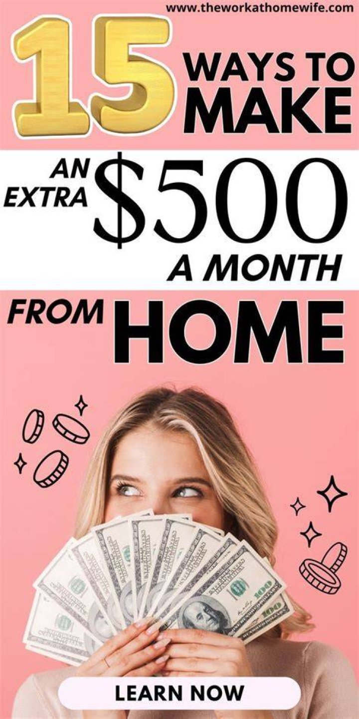 How can I make $500 a month from home?