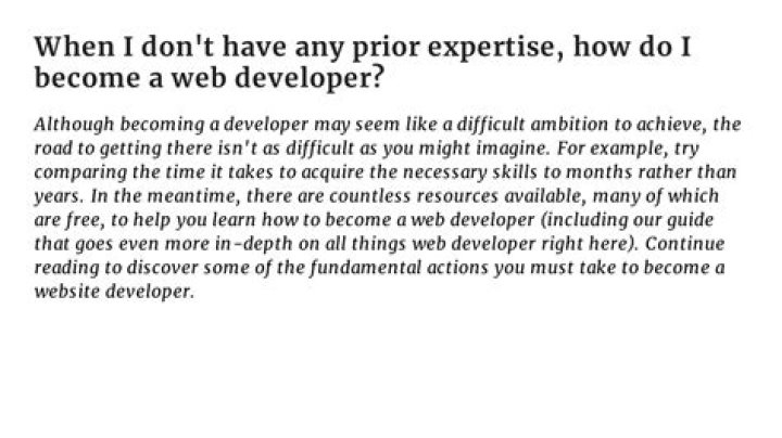 How do I become a web developer?