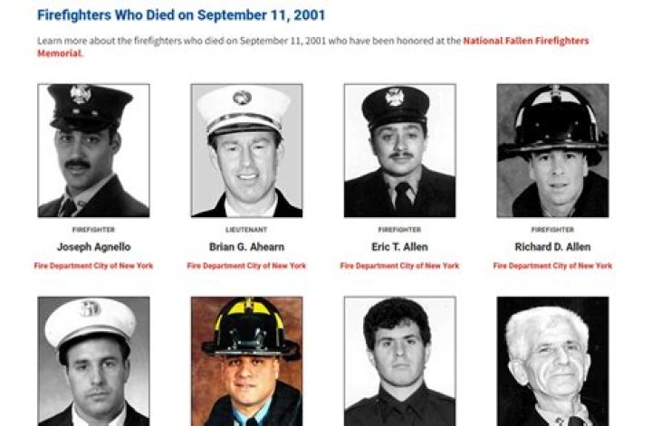 How many fireman die each year?