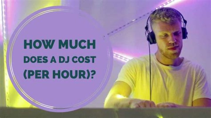 How much are DJs paid per hour?