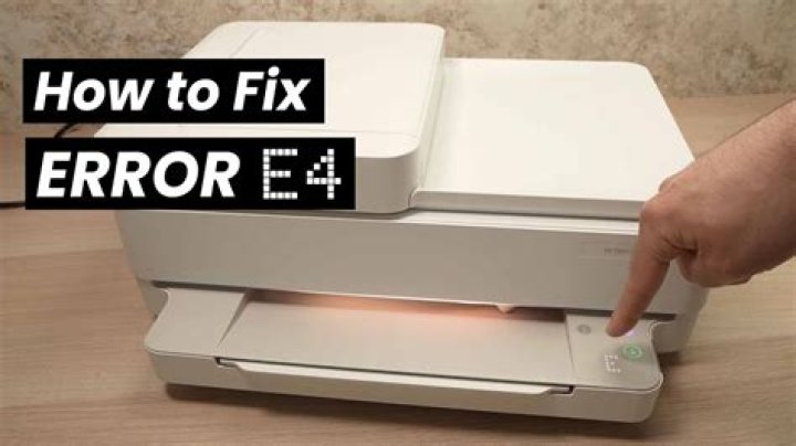 What does E4 error mean?