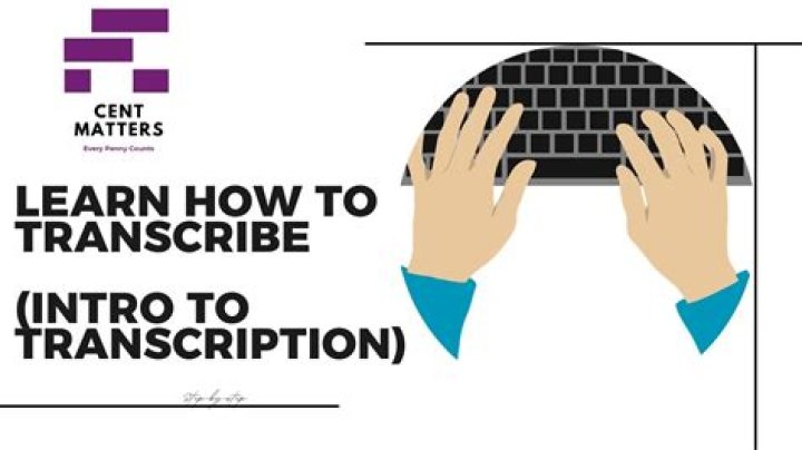 What does it mean to transcribe words?