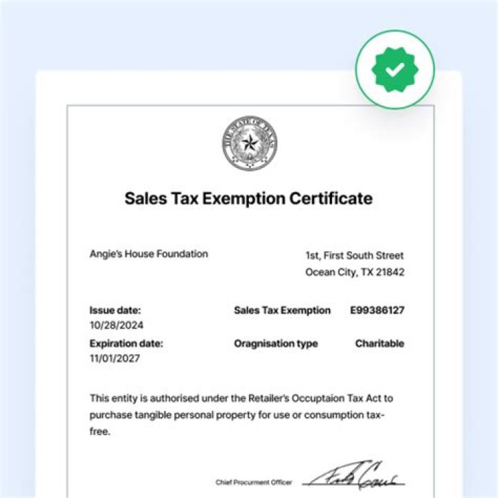 What is a tax-exempt number used for?