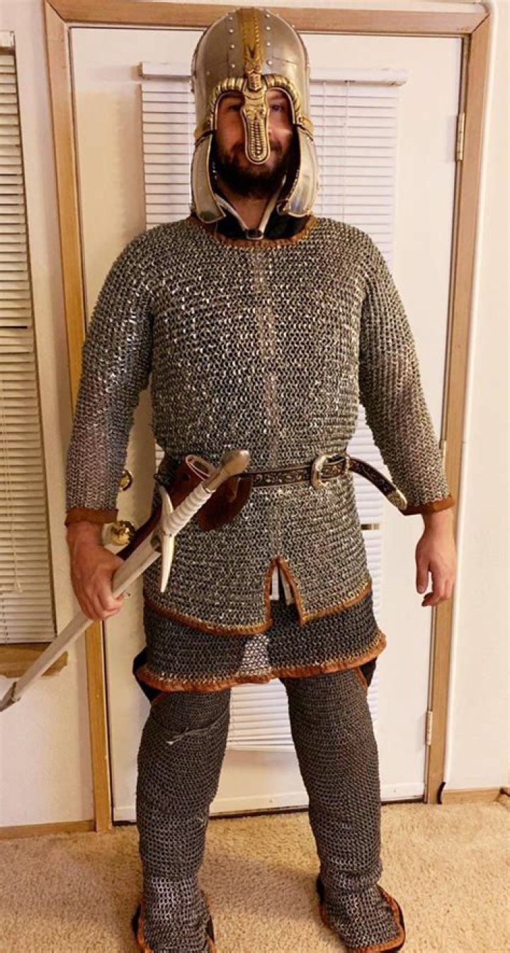 What is chainmail armor made of?