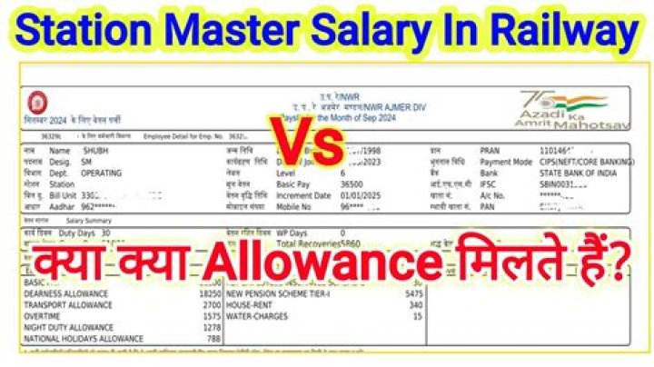 What is the salary of a railway employee?