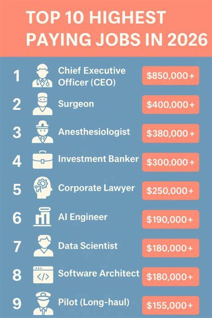 Which jobs have highest starting salary?